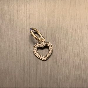 ~RETIRED~ Authentic Pandora Symbol Of Love Heart Dangle Charm